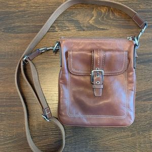 Coach Leather Brown Crossbody Bag